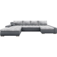 Mirjan24 Caro Premium kampinė sofa, U formos sofa, kampinė sofa su lovos dėže ir miego funkcija, sofos komplektas, minkšta kampinė sofa-lova svetainei, svetainės kraštovaizdis (Otusso 04 + Sorriso 04 +