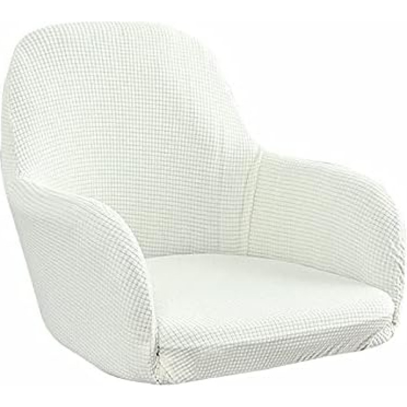 ZZDXW Kėdžių dangteliai 6 virtuvės kėdžių rinkinys su porankiais Stretch Office High-Backed Chair Cover Kukurūzų grūdų aksomo kėdės apsauginis dangtelis Kėdės sėdynės pagalvėlė valgomojo kambarys Vestuvių šalis Viešbutis