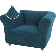 XDKS sofos užvalkalai, ištempiami sofos užvalkalai, neslystantis sofos apsauginis užvalkalas su porankiu, žakardiniai sofos užvalkalai, neslystantis sofos užvalkalas, skalbiamas sofos užvalkalas naminiams gyvūnėliams (1 sėdima vieta, Teal)