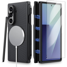 Nillkin Magnetic Samsung Galaxy Z Fold 7 Case, Compatible with Magsafe, Hinge Cover Protection & Screen Protector, Slim Protective Case for Samsung Galaxy Z Fold 7, Black