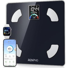 RENPHO Elis 1 skaitmeninės asmeninės svarstyklės su dideliu VA ekranu, kūno riebalų ir raumenų masės, 13 kūno matavimų