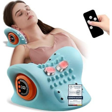 EMS Electric Neck Massager Wireless Neck Massager with Heat and Vibration 3 Modes 6 Adjustable Frequencies Relaxation Pillow Acupressure for the Neck