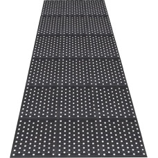 Nisorpa Rubber Doormat Heavy Duty Indoor Outdoor 90x210cm Anti Fatigue Floor Protection Mat Drainage Door Mat Non-Slip for Industry Restaurant Bathroom