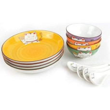 COFFRET REPAS -Le Chat MANEKI NEKO - Japoniškas dizainas - 4 asmenims