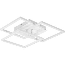 Reality Leuchten R62883131 LED Ceiling Light Mobile R62883131 Metal Matt White with 27 Watt LED, Remote Control, Dimmer, Colour Ch