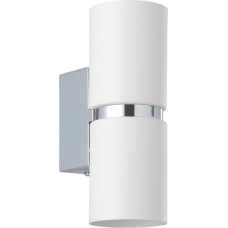 EGLO Wall/Ceiling Lamp, Steel, GU10, 4 W, Chrome, White