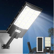 Lightasea 600 W Solar Street Light, 60000 LM 6500 K Solar Path Light with Motion Sensor, IP65 Waterproof Solar Lights, Street Lanterns with Remote Control for Yard, Garden, Parking