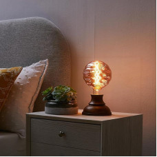 KOOYWAN Didelių matmenų LED lemputė, milžiniška 6 W milžiniška Edisono lemputė, reguliuojama, T150 Water Ripple Warm White 2700K, Rose Gold E27 1 vnt.