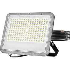 HOOLED LED Spotlight 100W with 168 LEDs Outdoor Lighting IP66 Waterproof 6500K 11000LM for Garden Patio Garage Entrance