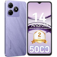 Blackview 2025 Handy Ohne Vertrag 2 metų garantija, akumuliatorius 5000mAh, 6GB+64GB/2TB SD, aštuonių branduolių 6,56