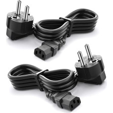 (2 x 3 m) 3-Pin Plug Charging Cable, CYD Monitor Cable, Power Cable 250 V 10 A, Compatible with Projector Power Cable Monitor LG HP Philips Samsung