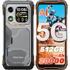 Blackview Xplore1 Outdoor Mobile Phone 5G -20000 mAh, 2.01 Inch Rear Screen AI Outdoor Smartphone Android 15, 48GB+512GB/2TB, 6.78 Inch 2.4K 120Hz/64MP + 50MP/20MP Night Vision/Dimensity 7050/IP68