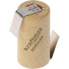 10x kraftmax SUB-C baterijos elementas - 3000 mAh / 1,2 V / NIMH - aukštos kokybės firminis elementas su Z formos lydmetaliu, pramoninės kokybės