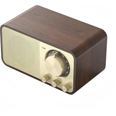 Retro Radio with Bluetooth, Nostalgia Radio Small, Bluetooth Radio Retro, 5 Watt Speaker, Vintage Radio, Suitcase Radio, Kitchen Radio with AUX/USB, TF Card Slot, Radio for Kitchen, Bedroom, Office