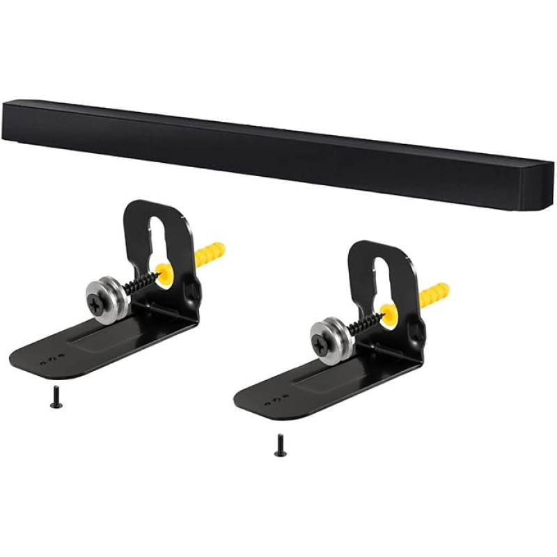 EUGOOCX Soundbar sieninis laikiklis, skirtas Samsung HW-Q990 HW-N950/HW-S40T/HW-S41T/HW-S60T/HW-T400 centrinio kanalo garso kolonoms TV garso priedai