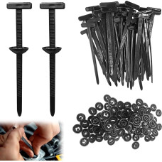 Kabelio kaklaraiščio sagtis Nailono universali kabelio kaklaraiščio sagtis Sunkiasvoris savęs fiksavimo universalus universalus kabelio kaklaraiščio įrankis greitam atleidimui, automobilių remontui ir kasdieniam naudojimui