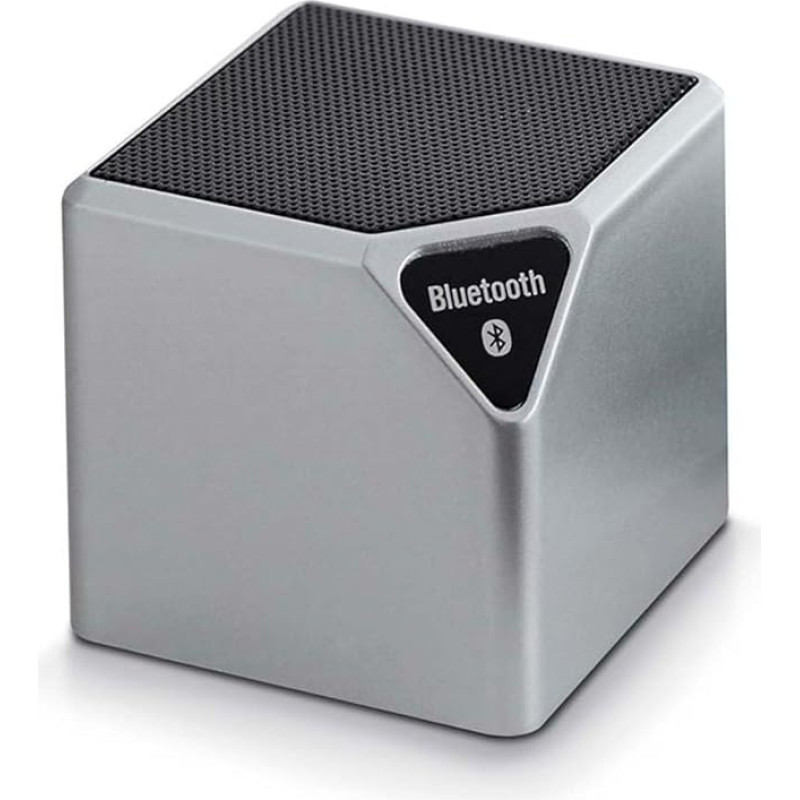 BigBen Interactive bt14s 9 W metalinis, sidabrinis nešiojamasis garsiakalbis - nešiojamieji garsiakalbiai (9 W, 3 W, laidinis ir belaidis, 