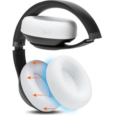 WC SweatZ Studio Pro - Ear Pad Case for Beats Studio Pro Made by Wicked Cushions | Sweat Proof and Easy Washable | Does Not Fit Other Beats Headphones | White