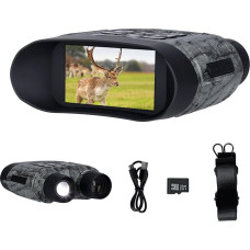 Rollei NightVision 400 4K Night Vision Device, 40MP Binoculars with Night Vision Military 12X Digital Zoom 32GB SD Card 400M Infrared Camera with Torch 5000mAh Night Vision Binoculars Adults for