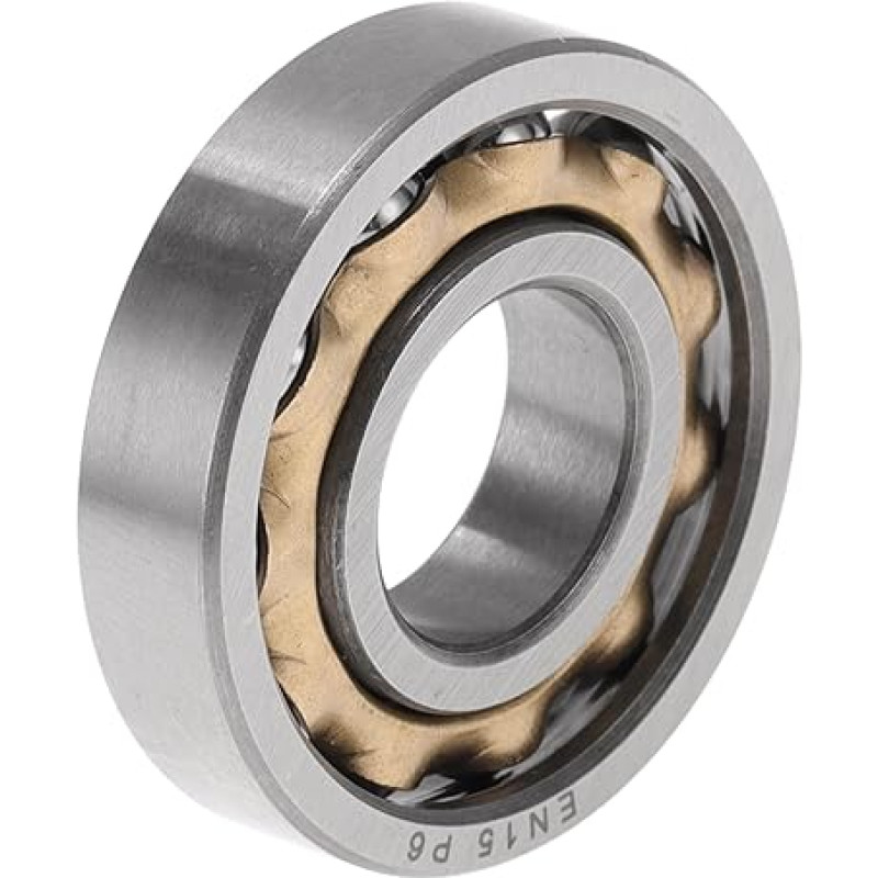 Partuto EN15 Rillenkugellager 15x35x8mm P6 Offener Typ Geschmierte Lager 1 Stk Auto Roller Skateboard Rad Universell Silberton Goldton