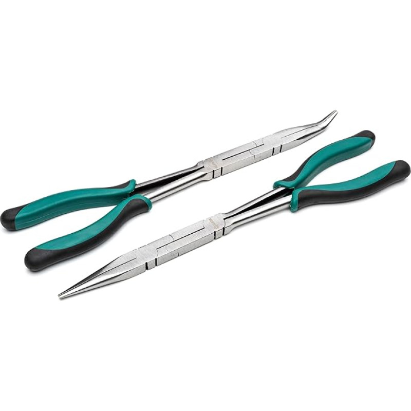 SATA Double-X dvigubų replės, 2 dalių rinkinys ST70003U (dvigubos replės, dvigubos replės, dvigubų replės, dvigubų replės, replės su sąnariais, replės su sąnariais, montavimo replės, replės su ilgomis nosimis)