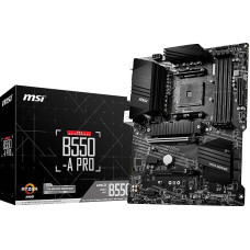 MSI B550-A PRO ProSeries Motherboard (AMD AM4, DDR4, PCIe 4.0, SATA 6Gb/s, M.2, USB 3.2 Gen 2, HDMI/DP, ATX)