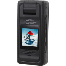 ASHATA nešiojama kamera, nešiojama, 4K, 12 MP, 180 laipsnių pasukamas objektyvas, 1,3 colio ekranas, 