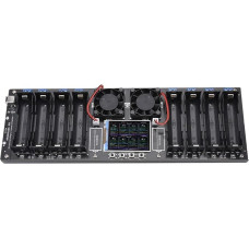 Jotekonoby Acht-K Batteriekapazität Interner Widerstandsprüfer mit DC Zweidrahtmessung, kompaktes Batteriehaltermodul und unabhängiger Kanalbetrieb f