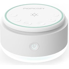 Momcozy garso aparatas kūdikiams - 20 raminančių garsų ir jutiklinė šviesa, nešiojamas baltasis triukšmas su miego laikmačiu ir atmintimi | Puikiai tinka kelionėms, darželiams ir išvykoms