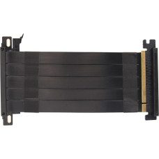ASHATA PCIE 4.0 prailginimo kabelis, PCI E 16X 4.0 Extender Riser Cable Extension Port 180 laipsnių adapteris, skirtas vaizdo plokštei RTX 4090, RX 7900 XT (juodas)