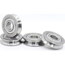 IEUMJNAT Rollenlager V103008 V-Nut-versiegeltes Kugellager 10 x 30 x 8 mm Riemenscheibenradlager V2/1 V3/1,5 V4/2/5/2 5 4-teiliges Führungsschienen-Rollenlager(103008V5 2.5 4PCS)