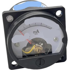 SHMKBDPF 1 Stück Amperemeter SO-45 Rund Analoginis skydo matuoklis Schwarz (2MA)