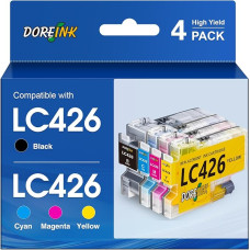 LC426 Kasetės LC 426, skirtos Brother LC426 LC426 LC426XL LC-426XL LC-426XL LC-426XLVAL Spausdintuvų kasetės LC-426, skirtos Brother MFC-J4340DW kasetėms MFC-J4335DW MFC-J4540DW MFC-J4535DW MFC-J4535DW MFC-J4540DWXL (pakuotė