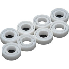 FPJQOBJC 3 STÜCKE MR126 CE 6X12X4mm Vollkeramiklager ABEC-9 Volle Zro2 Keramik Zirkonia Lager