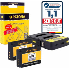 PATONA LP-E12 akumuliatoriaus paketas su įkrovikliu 141652 (su integruotu USB kabeliu) - suderinamas su 