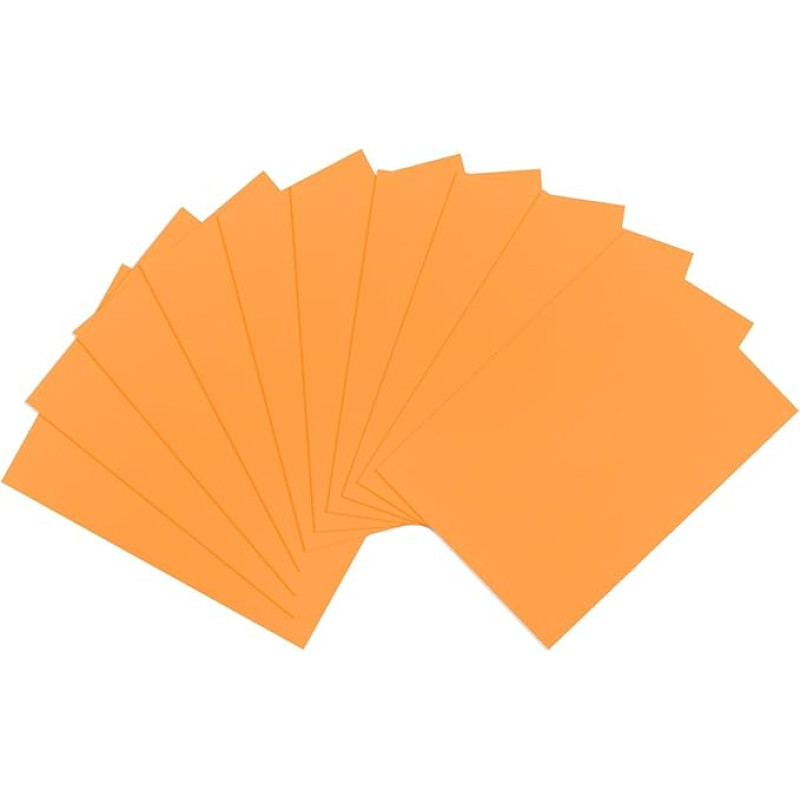QUARKZMAN 10 Stück Schaumstoff Platten, 30.5 x 23cm Orange Moosgummi Platten, 13mm EVA Foam für DIY Basteln, Geburtstag, Weihnachten, Partydekoration