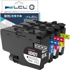 LCL LC-427 Ink Cartridge Compatible with Brother LC-427 LC427 LC-427XL LC427XL Compatible with Brother MFC-J5955DW MFC-J6955DW MFC-J6957DW MFC-J6959DW HL-J6010DW (4-Pack Black, Cyan, Magenta, Yellow)