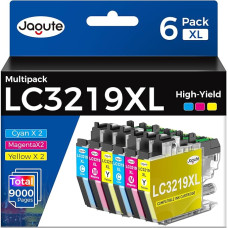 6 pakuotės LC-3219XLC/LC-3219XLM/LC-3219XLY rašalo kasetės, suderinamos su Brother LC3219XL spausdintuvo kasetėmis LC3217, skirtos Brother MFC-J5330DW kasetėms MFC-J5335DW MFC-J5730DW J5930DW J6530DW