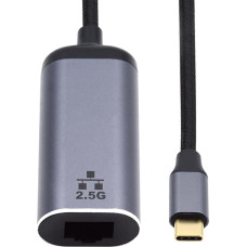 CY USB C ir 2,5 Gb/s Ethernet adapteris, USB 3.1 tipo C ir RJ45 2500Mb/s GBE Gigabit Ethernet tinklo LAN kabelio adapteris nešiojamiesiems kompiuteriams