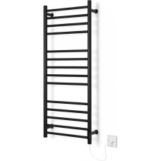 Manissa 400mm x 1000mm Electric Heated Towel Rail Black Stainless Steel