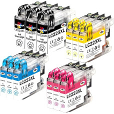 WOWINK LC223 spausdintuvo kasetės Brother LC223 kasetės suderinamos su Brother DCP-J562DW J4120DW MFC-J5320DW J880DW J5620DW J5625DW J680DW J4625DW J5720DW J4420DW J4620DW J480DW
