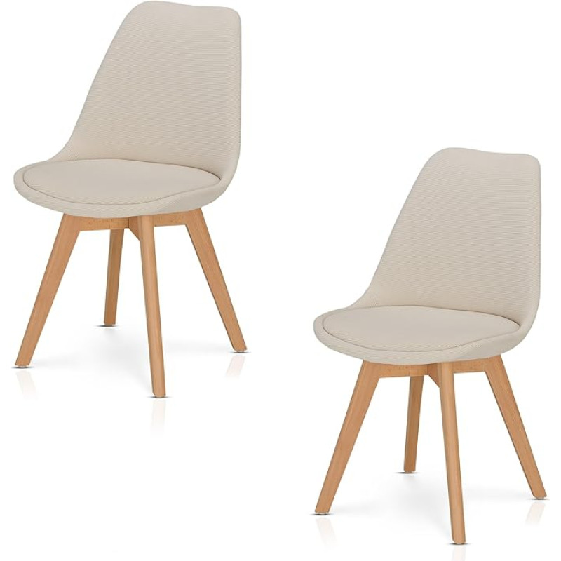 KHG 2 valgomojo kėdžių komplektas, minkštos kėdės, 