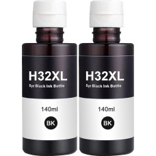 Molabel Compatible 2 Black Refill Ink for H-P 31 32XL Ink Cartridges, Compatible with HP Smart Tank 7305 7005 7605 Printers and H-P Smart Tank Plus Series