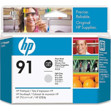 HP originali 91 Blk & Light Grey spausdinimo galvutė