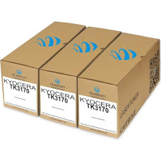 duston 3 x TK3170, TK-3170 juodos spalvos toneris, suderinamas su Kyocera EcoSys P3050DN P3055DN P3060DN