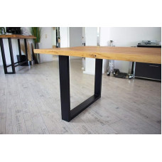 KTC Tec stalo rėmas Plieninis TU 100 x 40 10 x 4 Metalinis juodas matinis stalo rėmas Stalo rėmas Stalo kojos Stalo pagrindas Pramoninio dizaino valgomojo stalo stalas 1000 mm (pakuotė po 1)