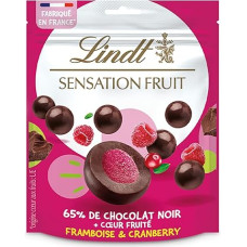 Lindt Chocolate Sensation Fruit Raspberry and Cranberry | 150 g | Dark Chocolate Balls with Exquisite Apple Based Fruit Filling | Chocolate Gift | Chocolate Gift