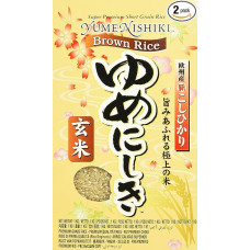 YUME NISHIKI JFC Brown Rice, Pack of 2 (2 x 1 kg)