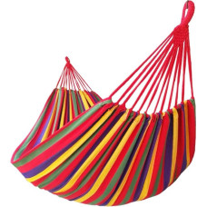 Dvigubas medvilninis hamakas 2 asmenims, ypač didelis, medvilninis hamakas, 250 x 160 cm, bendras ilgis 350 cm, 300 kg apkrova, nešiojamas sode, lauke ir viduje, XXXL