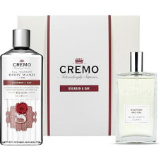 CREMO BOURBON & OAK Gift Set for Men - Eau de Toilette 100 ml + Gel Douche 473 ml - šiltas, pikantiškas aromatas